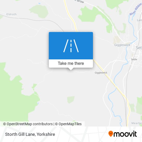 Storth Gill Lane map