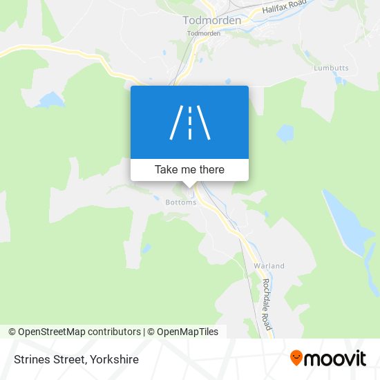 Strines Street map