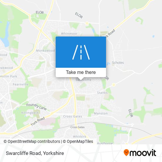 Swarcliffe Road map