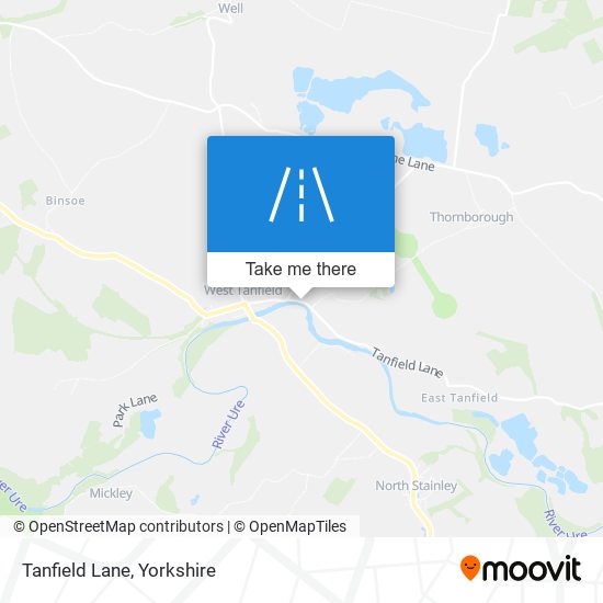 Tanfield Lane map
