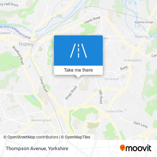 Thompson Avenue map