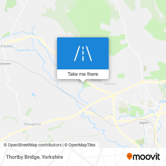 Thorlby Bridge map