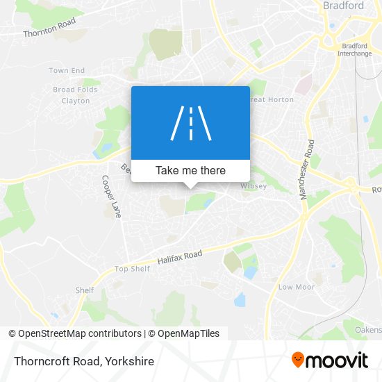 Thorncroft Road map