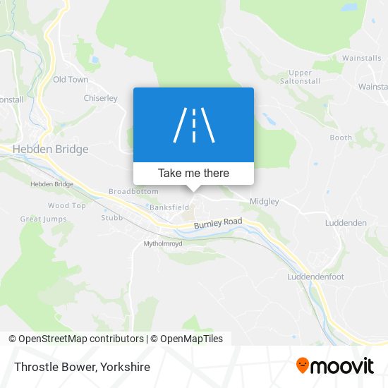 Throstle Bower map