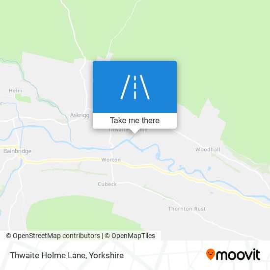 Thwaite Holme Lane map