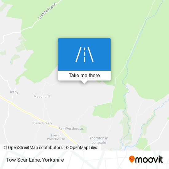 Tow Scar Lane map