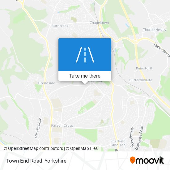 Town End Road map