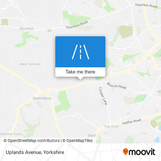 Uplands Avenue map