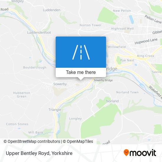 Upper Bentley Royd map