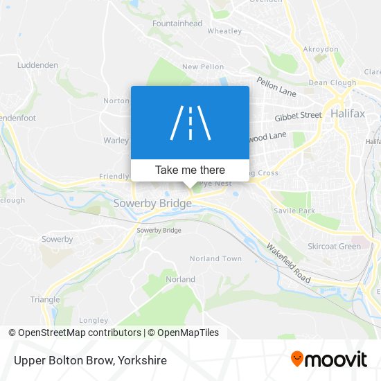 Upper Bolton Brow map