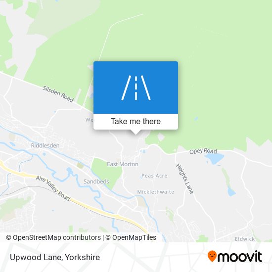 Upwood Lane map