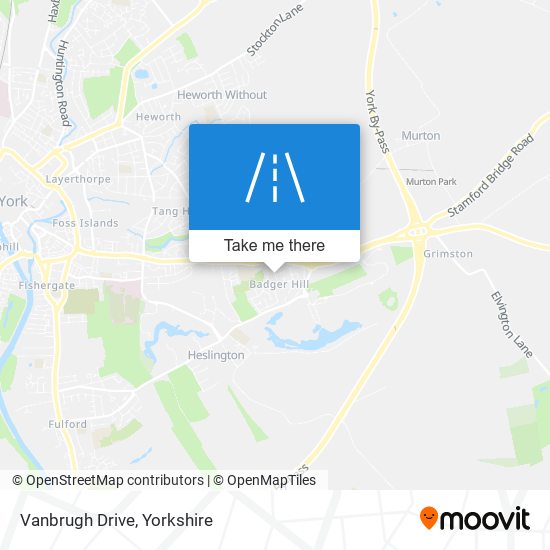 Vanbrugh Drive map
