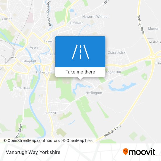 Vanbrugh Way map