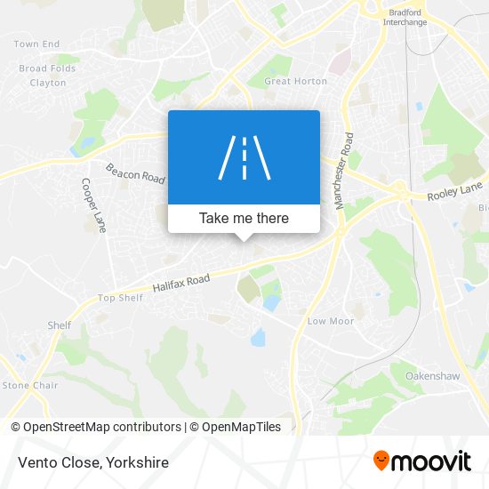Vento Close map