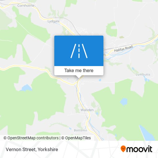 Vernon Street map