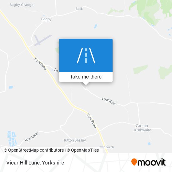 Vicar Hill Lane map
