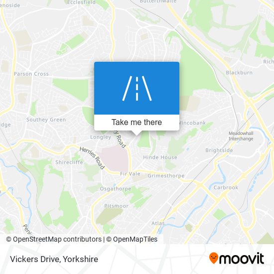 Vickers Drive map
