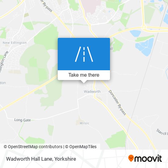 Wadworth Hall Lane map