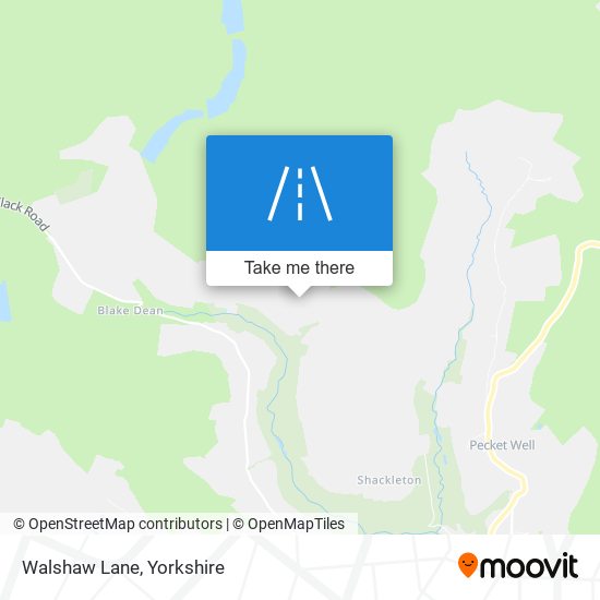 Walshaw Lane map