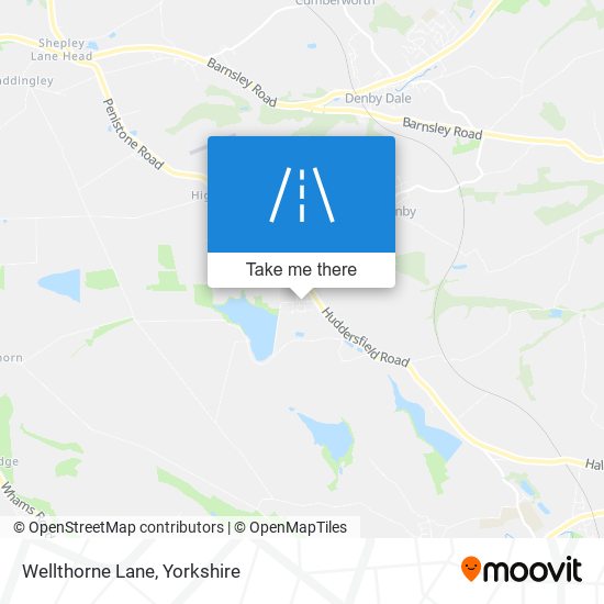 Wellthorne Lane map