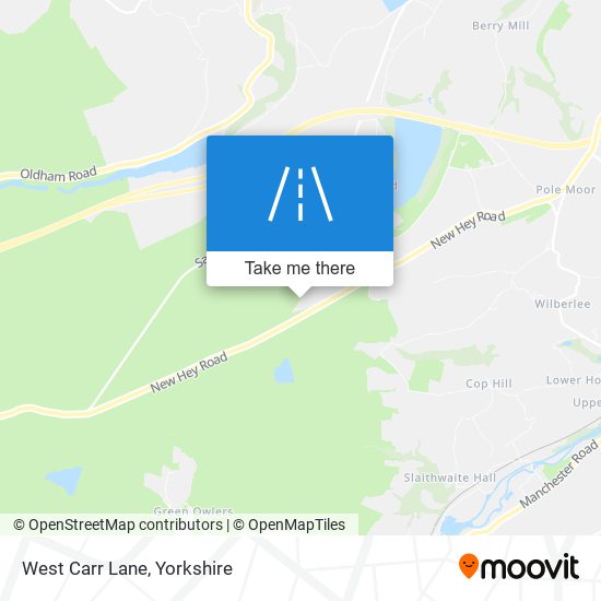 West Carr Lane map