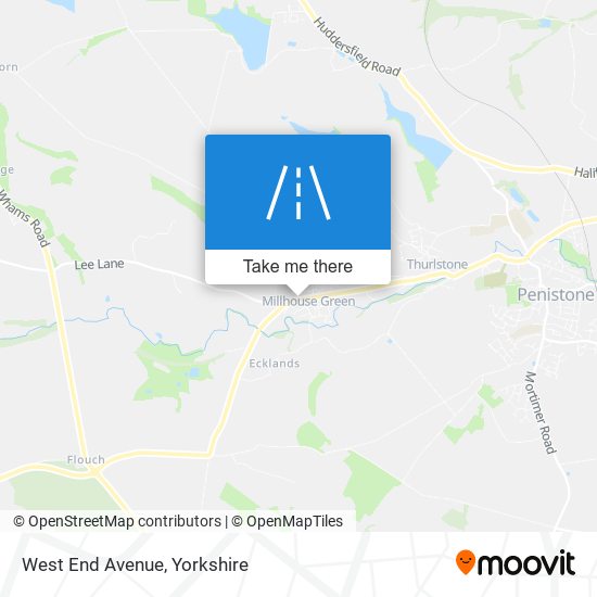 West End Avenue map