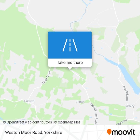Weston Moor Road map
