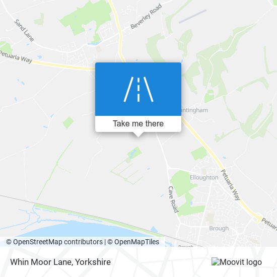 Whin Moor Lane map
