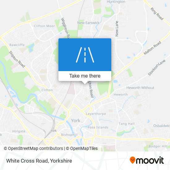 White Cross Road map