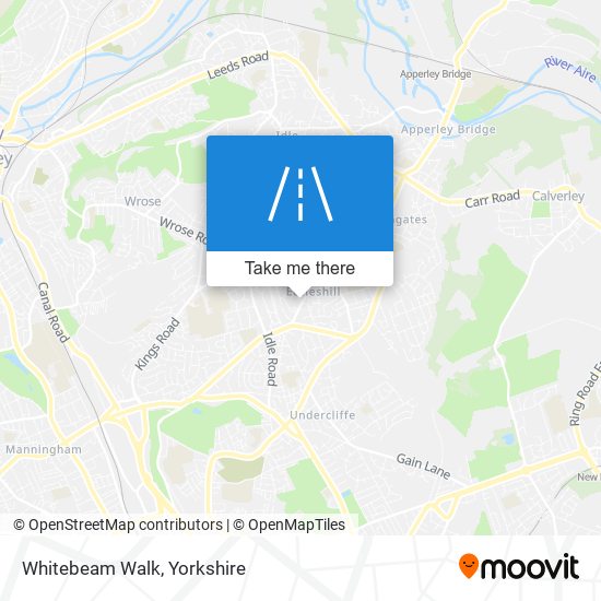Whitebeam Walk map