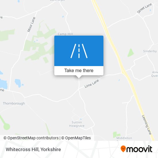 Whitecross Hill map