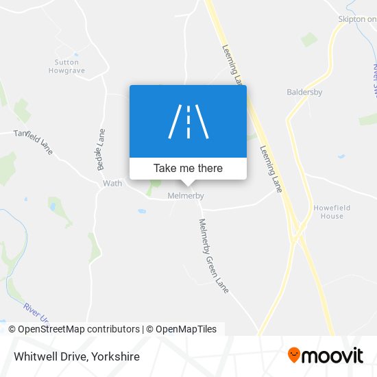 Whitwell Drive map