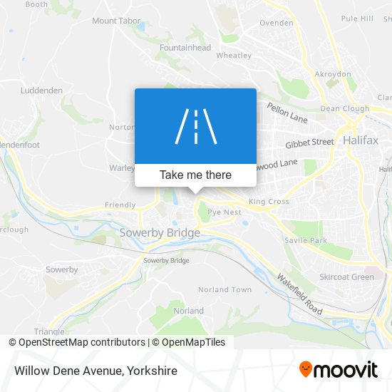 Willow Dene Avenue map