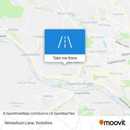 Winterburn Lane map