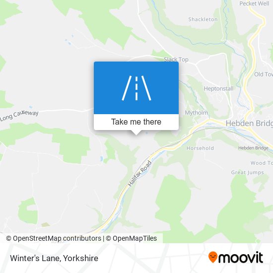 Winter's Lane map