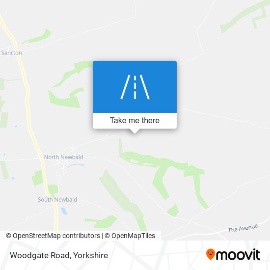 Woodgate Road map