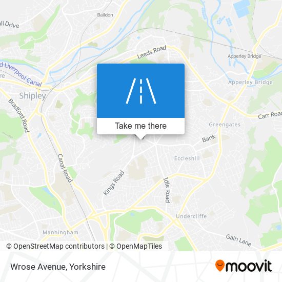 Wrose Avenue map