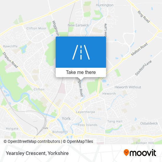 Yearsley Crescent map