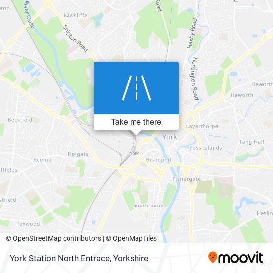 York Station North Entrace map