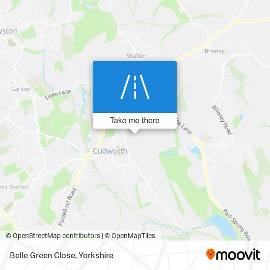 Belle Green Close map