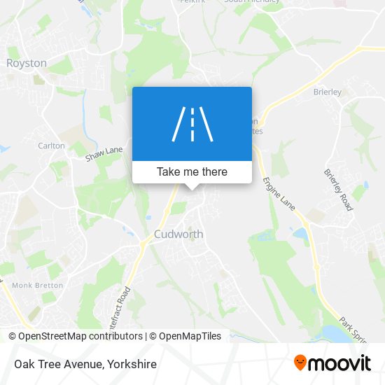 Oak Tree Avenue map