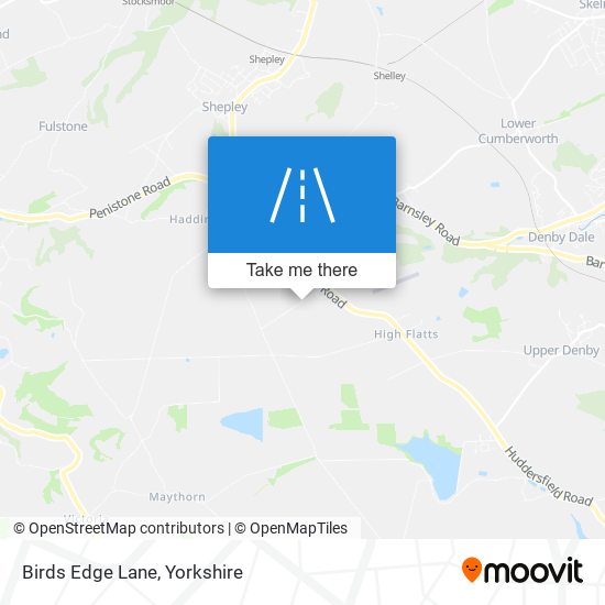 Birds Edge Lane map