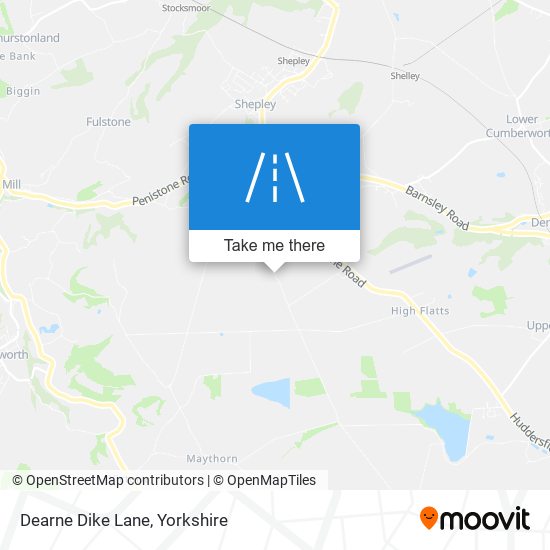Dearne Dike Lane map