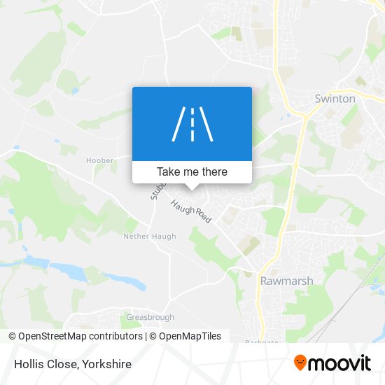 Hollis Close map