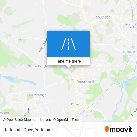 Kirklands Drive map