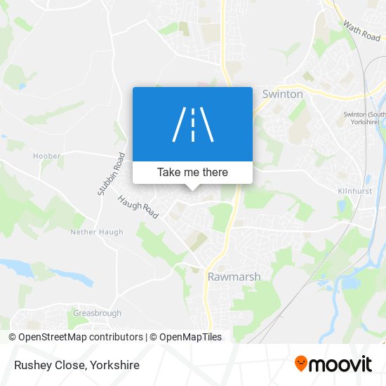 Rushey Close map