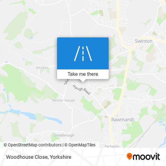 Woodhouse Close map