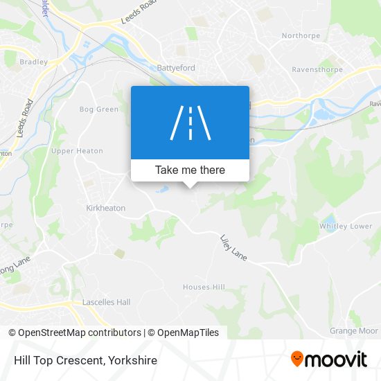 Hill Top Crescent map