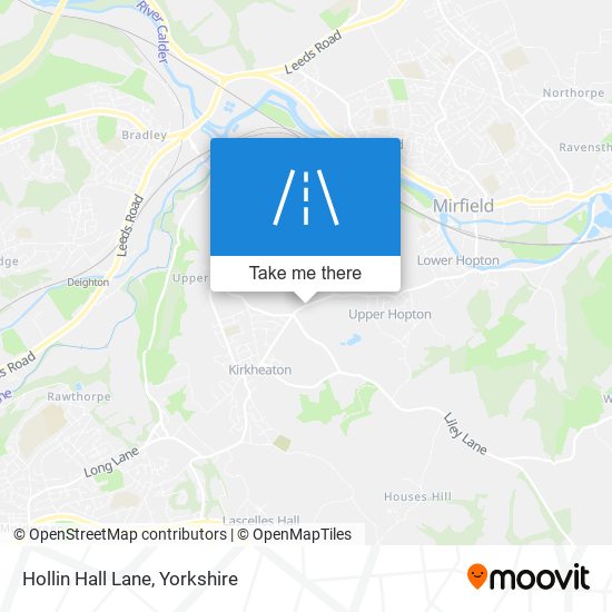 Hollin Hall Lane map