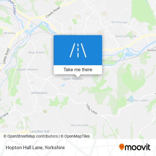 Hopton Hall Lane map